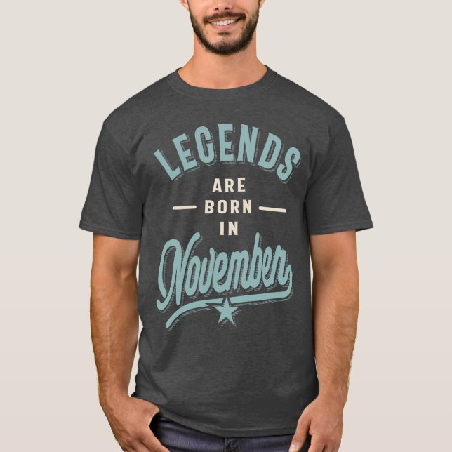 Camiseta Nacieron leyendas en noviembre (Anverso)