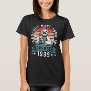 Camiseta Nacieron Leyendas En Noviembre De 1939 Cumpleaños 