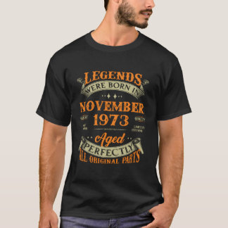 Camiseta Nacieron Leyendas En Noviembre De 1973 50