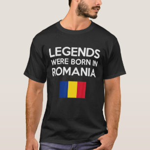 Camiseta Nacieron Leyendas En Rumania Orgullo De Bandera Ru