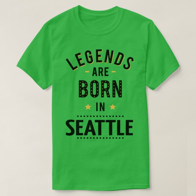 Camiseta Nacieron Leyendas En Seattle (Diseño del anverso)