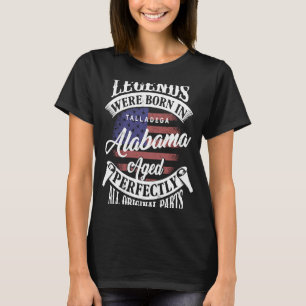 Camiseta Nacieron Leyendas En Talladega Alabama Classic Bir