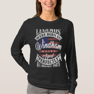 Camiseta Nacieron Leyendas En Windham Maine Original Vintag