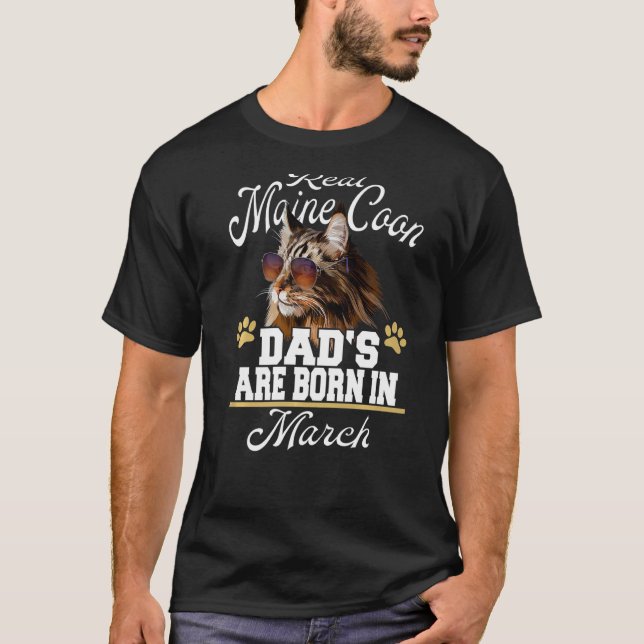 Camiseta Nacieron modas de algodón de Maine en marzo (Anverso)