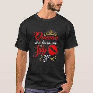 Camiseta Nacieron Mujeres Con Gafas De Labios Rojos Cutetos