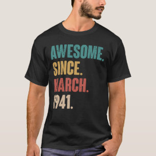 Camiseta Nacimiento 82 Decoración Marzo Vintag de 82 años
