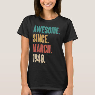 Camiseta Nacimiento 83 Decoración Marzo Vintag de 83 años