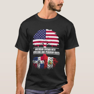 Camiseta Nacimiento americano con patrimonio de la bandera