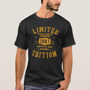 Camiseta Nacimiento Año 1981 Edición Limitada Regalo Grung 