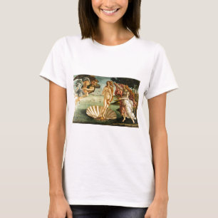 Camiseta Nacimiento Botticelli De Pintura De Arte Renacenti