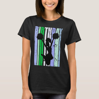 Camiseta Nacimiento Cheerled Mujeres Retro Vintage Blue Gr