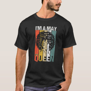 Camiseta Nacimiento Chica Reina Negra Mujer Africana Nacida