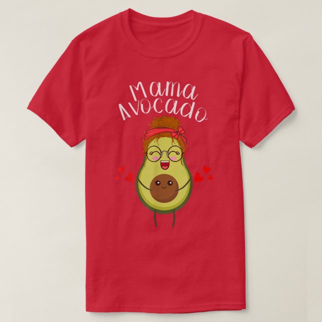 Camiseta Nacimiento de aguacate presente para las madres em (Diseño del anverso)