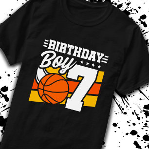 Camiseta Nacimiento de Baloncesto Niño de 7 años 7º cumplea
