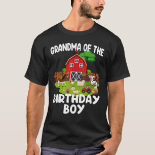 Camiseta Nacimiento de Barnyard Farm Animales Abuela Birthd