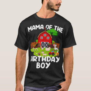 Camiseta Nacimiento de Barnyard Farm Animales Mama Birthday
