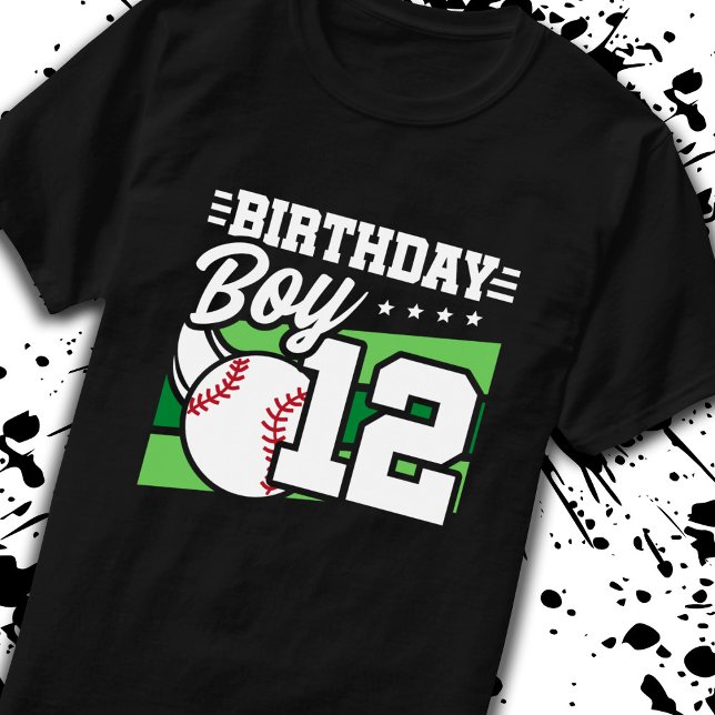 Camiseta Nacimiento de Béisbol Niño de 12 años Duodécimo cu (Subido por el creador)
