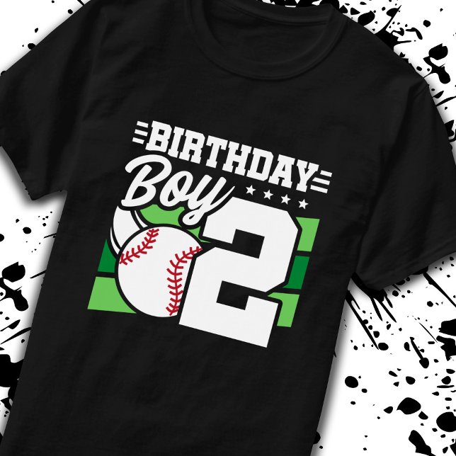 Camiseta Nacimiento de Béisbol Niño de 2 años Segundo cumpl (Subido por el creador)