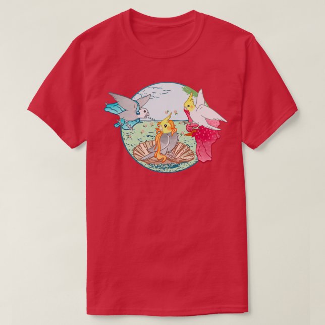 Camiseta Nacimiento De Birb cockatiel (Diseño del anverso)