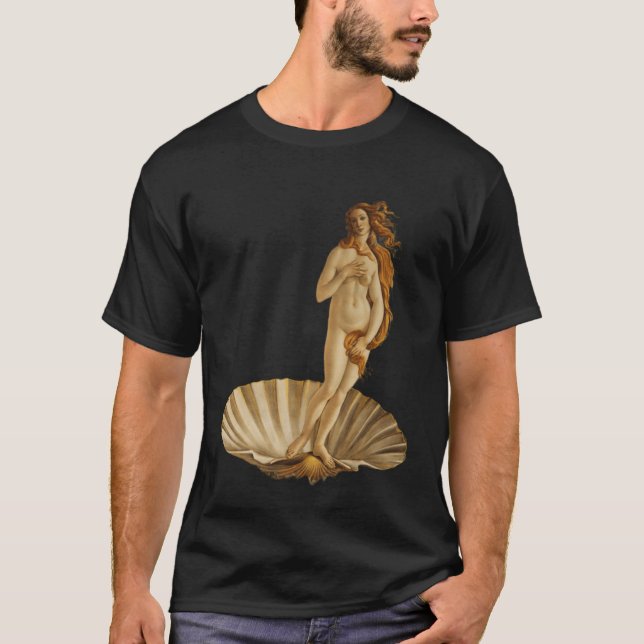 Camiseta Nacimiento de Botticelli de Venus (Anverso)