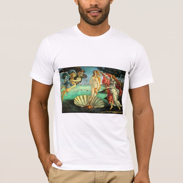 Camiseta Nacimiento de Botticelli de Venus (Anverso)