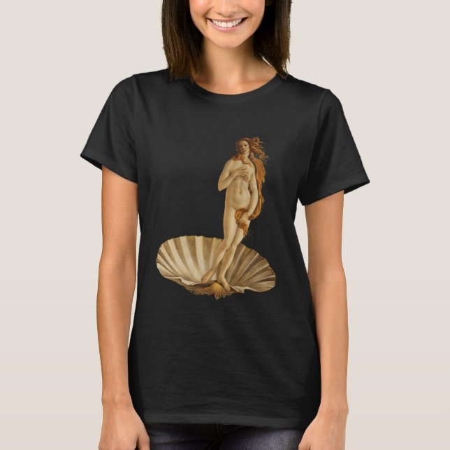 Camiseta Nacimiento de Botticelli de Venus (Anverso)