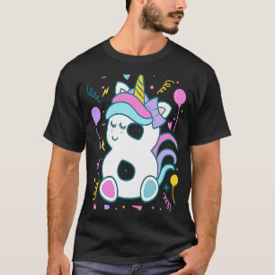 Camiseta Nacimiento de Chica de ocho años de Unicornio