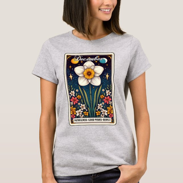Camiseta Nacimiento de diciembre Flor Narcissus T-Shirt (Anverso)