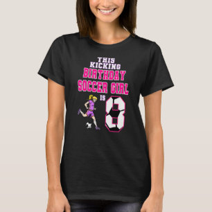 Camiseta Nacimiento de este Chica de fútbol de cumpleaños e
