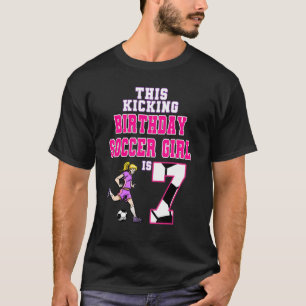 Camiseta Nacimiento De Este Chica De Fútbol De Cumpleaños E