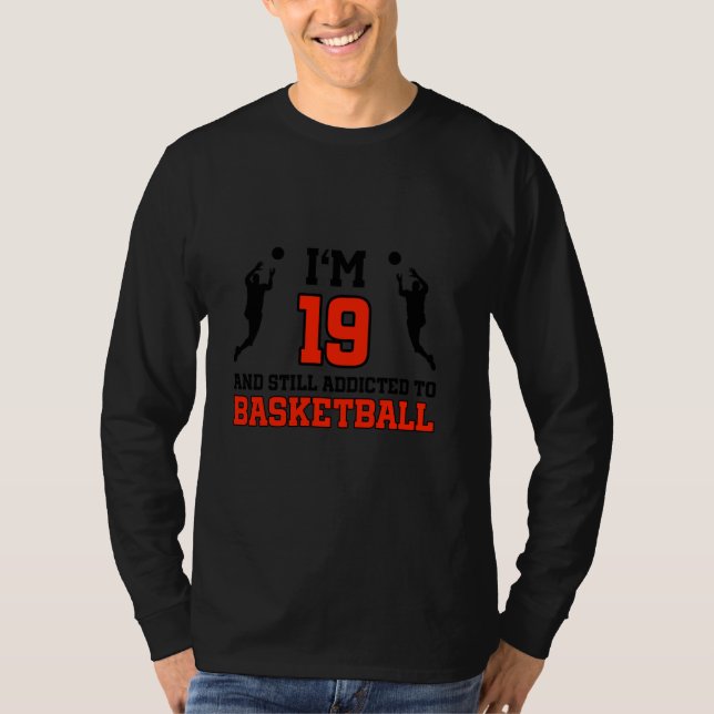 Camiseta Nacimiento de jugador de baloncesto de 19 años (Anverso)