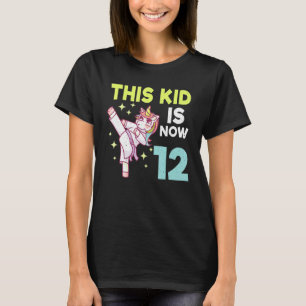 Camiseta Nacimiento de Karate de Unicornio Nacido en 12 Kar