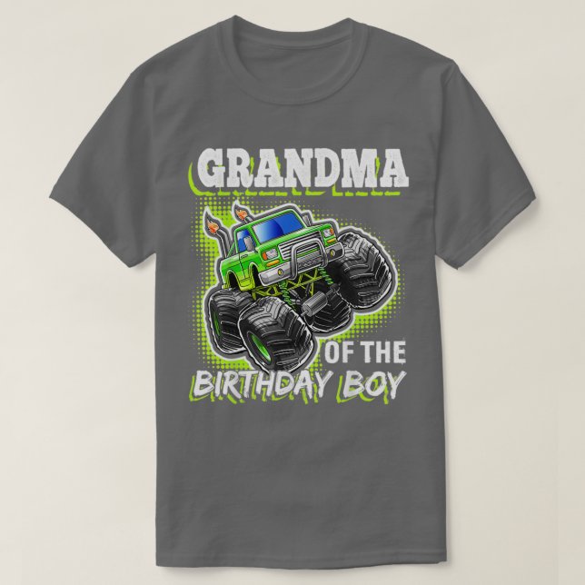 Camiseta Nacimiento de la abuela del monstruo de cumpleaños (Diseño del anverso)