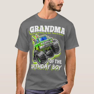 Camiseta Nacimiento de la abuela del monstruo de cumpleaños