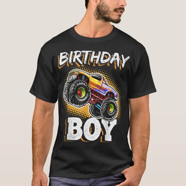 Camiseta Nacimiento de la fiesta de cumpleaños del niño mon (Anverso)