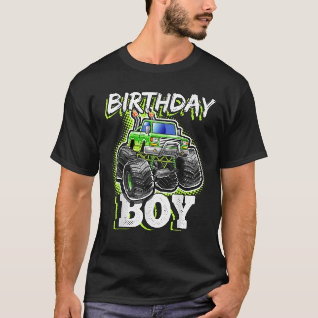 Camiseta Nacimiento de la fiesta de cumpleaños del niño mon (Anverso)