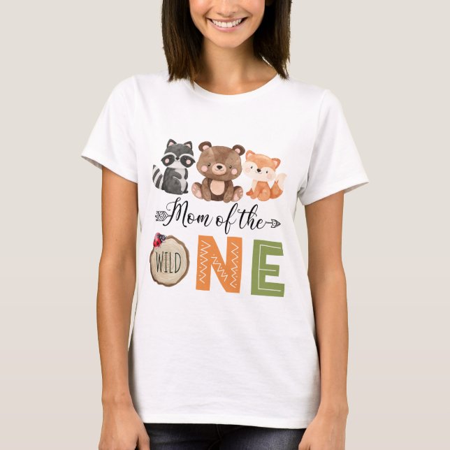 Camiseta Nacimiento de la mamá de los animales salvajes de  (Anverso)