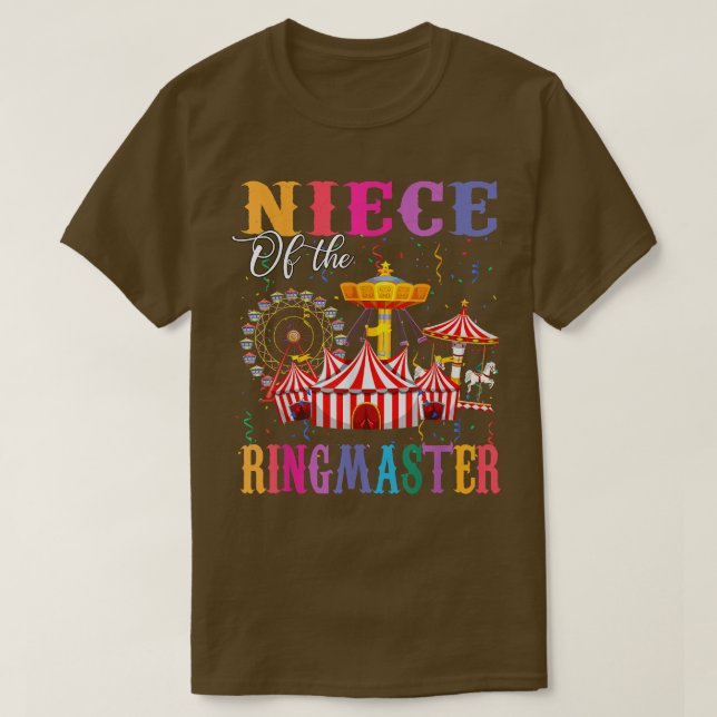 Camiseta Nacimiento de la sobrina del circo de Ringmaster (Diseño del anverso)