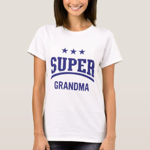 Camiseta Nacimiento de la Super Abuela Azul