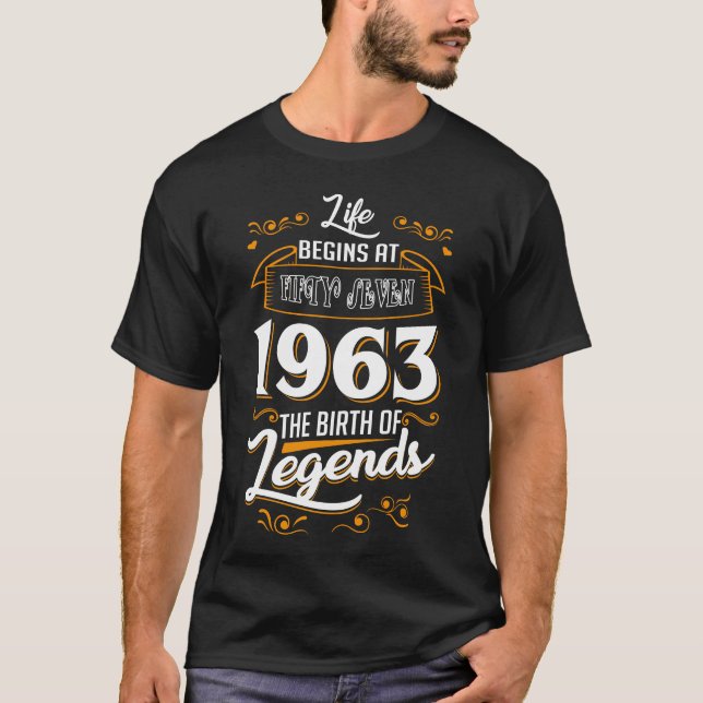 Camiseta Nacimiento De Leyendas 1963 (Anverso)