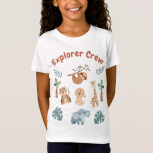 Camiseta Nacimiento de los niños en animales de Safari de l