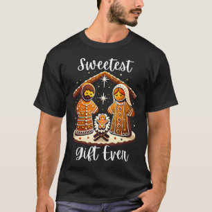 Camiseta Nacimiento de Navidad de Pan de Jengibre el Más Du