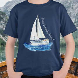 Camiseta Nacimiento de un barco de vela oceánico personaliz