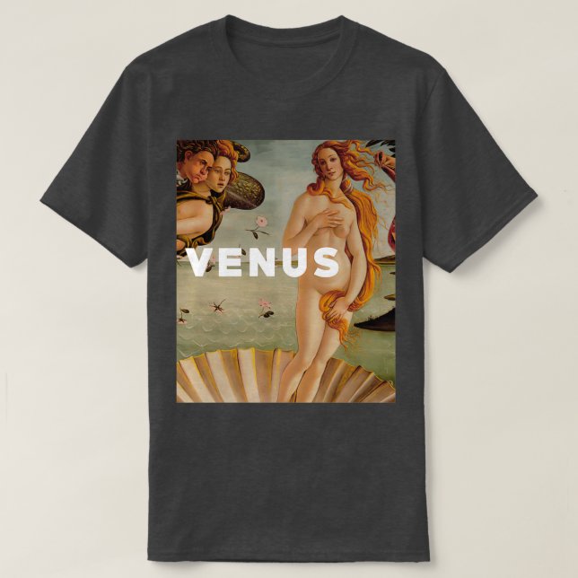 Camiseta Nacimiento de Venus por Botticelli (Diseño del anverso)