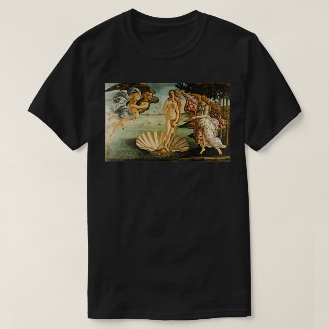 Camiseta Nacimiento de Venus Sandro Botticelli Bella Artes (Diseño del anverso)