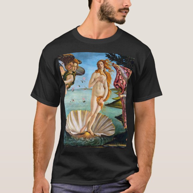 Camiseta Nacimiento De Venus Sandro Botticelli Versión Rest (Anverso)
