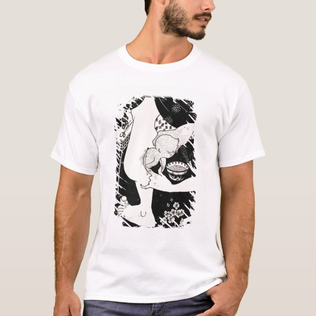 Camiseta Nacimiento del becerro de la pierna, ilustracion d (Anverso)