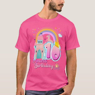 Camiseta Nacimiento del castillo arcoiris de la princesa 10
