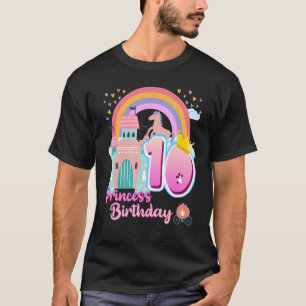 Camiseta Nacimiento del castillo arcoiris de la princesa 10