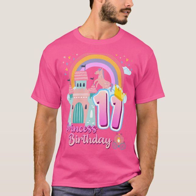 Camiseta Nacimiento del castillo arcoiris de la princesa 11 (Anverso)